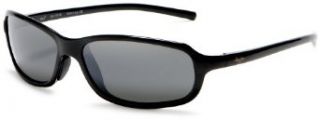 Maui Jim 107 02 Gloss Black Whitecap Wrap Sunglasses
