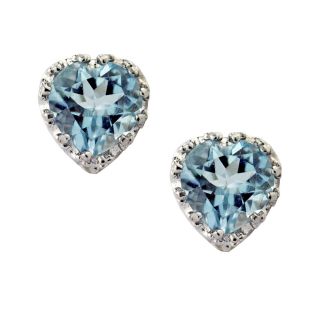 Sterling Silver Aquamarine Heart Earrings Today: $37.99 4.0 (4 reviews