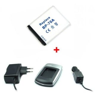 Chargeur + Batterie pour Samsung EA BP70A   Pour Samsung AQ100, ES65