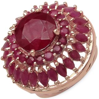 Malaika 8.30ctw 14K Rose Gold Overlay Silver Ruby Ring Today $139.99