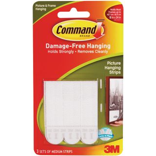 Command White Medium Picture Hanging Strips (Pack of 4) Today $6.19