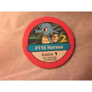 Trainer 1999 Pokemon Chip Pink #116 Horsea 2 Bubble 1 