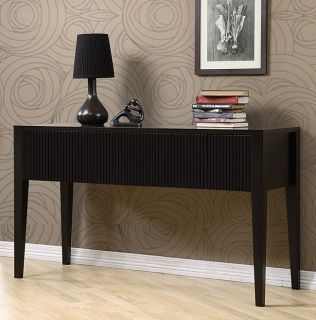 Espresso Console Table Coffee, Sofa and End Tables