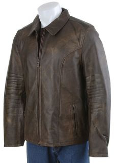 BKE 67 Mens Brown Leather Jacket