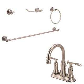 Fontaine Amor Brushed Nickel Half bath in a Box/ Faucet