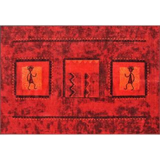 Tapis de cusine imprimé 133 x 170 cm DIDO rouge   Achat / Vente TAPIS
