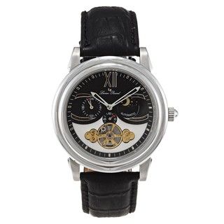 Lucien Piccard Mens Black and White Automatic Watch