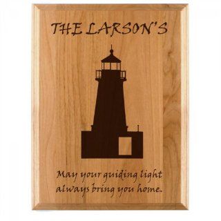 Lighthouse Engraved Plaque: Home & Kitchen