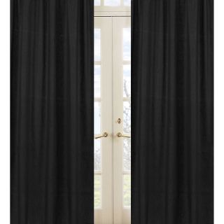 Solid Black Minky Dot 84 inch Curtain Panels (Set of 2) Today $58.99