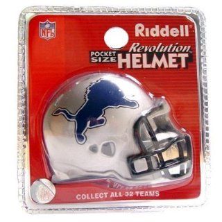 Detroit Lions Revolution Style Pocket Pro NFL Helmet