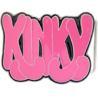 Pink Kinky Graffiti Gelt Buckle Clothing
