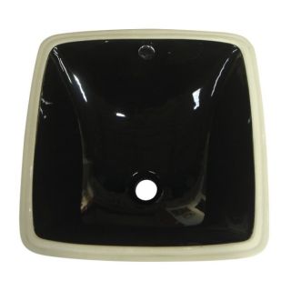Vitreous China Black Undermount Bathroom Sink Today $94.99
