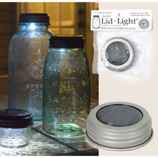 Colonial Tin Works Solar Lid Light for Mason Jar Today: $16.49