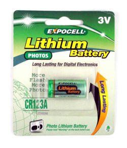 CR123 3V Lithium Photo Battery