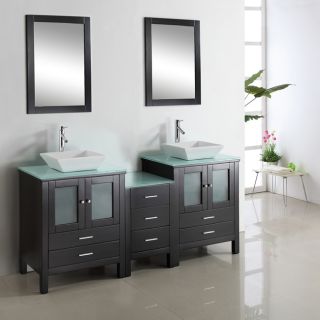 Hilford 72 inch Double sink Bathroom Vanity Set