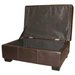 Valet Leather Look or Suede Storage Bench/ Ottoman