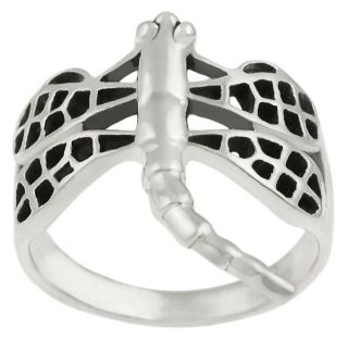 Tressa Sterling Silver Dragonfly Ring