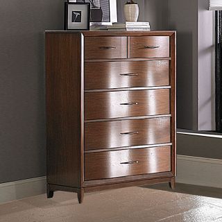 Lancashire Walnut Brown 6 drawer Curved Front Chest Today: $729.99 5.0