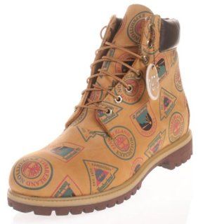  Timberland 6 Premium Wheat All Over Patch Boots #45006 Shoes