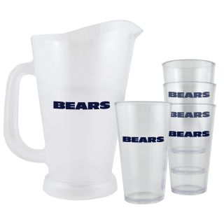 Chicago Bears NFL Pitcher and Pint Glasses Set