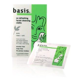 Basis So Refreshing Facial Cleansing Cloths, 20 Cloths
