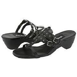 Vaneli Nelina Black Blazon Patent Sandals