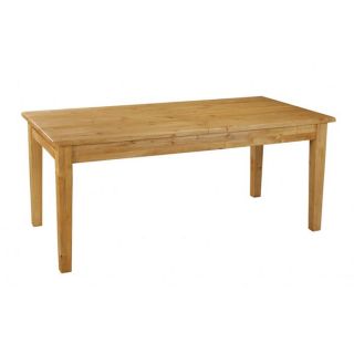 Table de ferme en pin 180 cm avec rallonge 50 cm   Achat / Vente TABLE