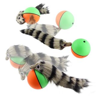Green/ Orange Weasel Ball for Pets