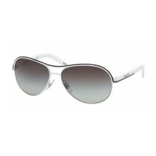 Ralph by Ralph Lauren White Aviator Sunglasses