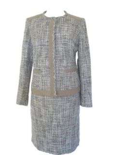 KASPER Gold Standard 2PC Tweed Jacket/Skirt Suit Clothing