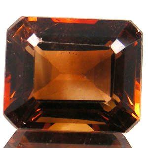 Imperial Topaz Faceted Octagon Unset Loose Gemstone 12mm