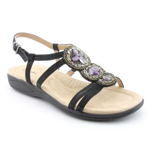Clarks Artisan Womens Poster Tulip Leather Sandals