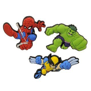 Squad  3pk (Spiderman Swinging, Wolverine, Hulk) Jibbitz Shoes