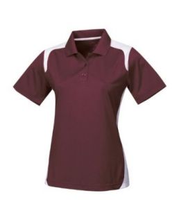 Womens Contrast Panel Antimicrobial Golf Shirt. 143 Clothing
