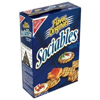 Sociables Baked Crackers, 8 Ounce Boxes (Pack of 6) 