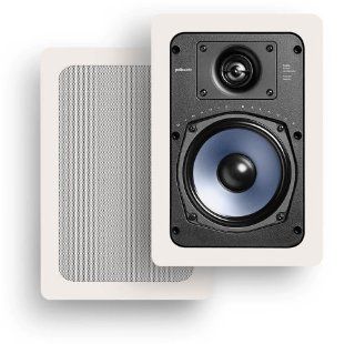 Polk Audio RC55i 2 Way In Wall Speakers (Pair, White