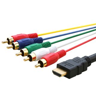 foot HDMI to 5 RCA Cable