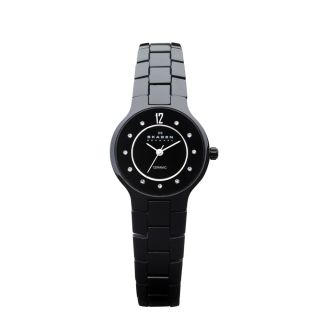 Skagen Womens Ceramic Black Dial Watch Today $169.99