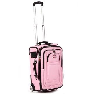 Delsey Helium Pink 21 inch Expandable Carry on Upright