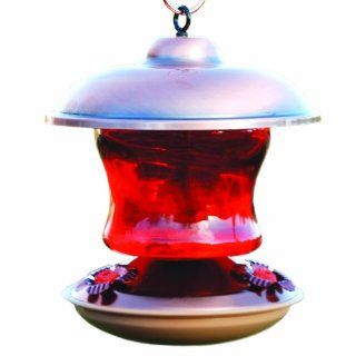 Woodlink Coppertop Hummingbird Feeder   Ruby Glass