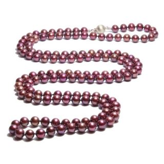 91 cm    Superbe collier Cranberry porté long ou doublé de 91