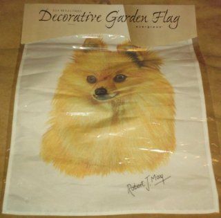 Pomeranian Decorative Garden Flag Patio, Lawn & Garden