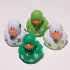 Mini Shamrock Rubber Ducks Toys & Games
