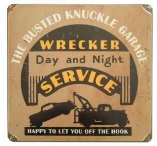 Busted Knuckle Garage BKG 148 12 Vintage Wrecker Service Shop Metal