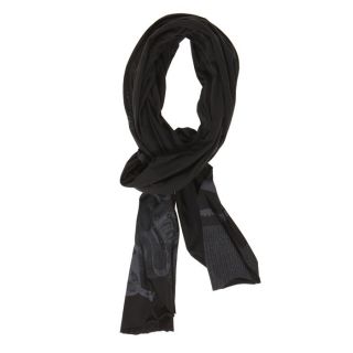 Modèle Fanza   Coloris  noir. Foulard aspect froissé, motifs