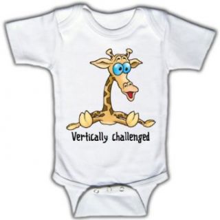 Vertically challenged   Funny Baby One piece Bodysuit by