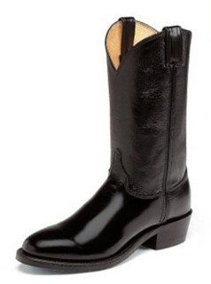 Justin Mens Black Melo Veal Western Style J3040 Shoes