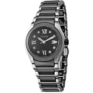 Wittnauer Womens Ceramic Stainless Steel Diamond Watch Today $289.99