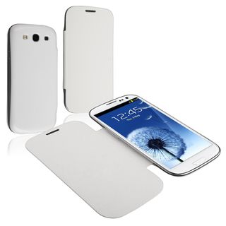 BasAcc White Leather Case for Samsung© Galaxy SIII/ S3