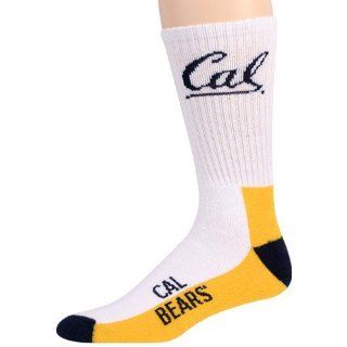 NCAA Cal Golden Bears Tri Color Team Logo Crew Socks